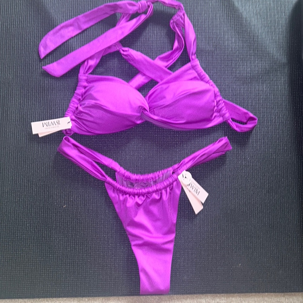 Victoria’s Secret Metallic Purple Bikini Set